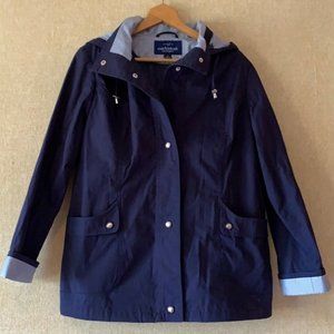 Mackintosh New England Navy Rain Coat Size M
